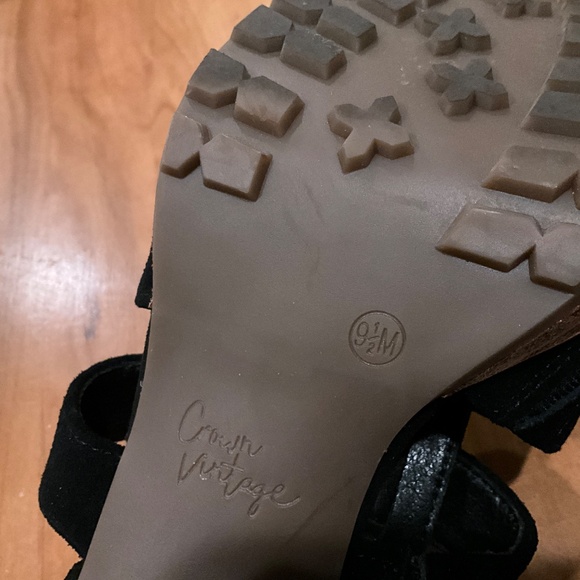 Crown Vintage Prilinda platform leather sandals with heels, size 9.5/41 - Picture 5 of 8